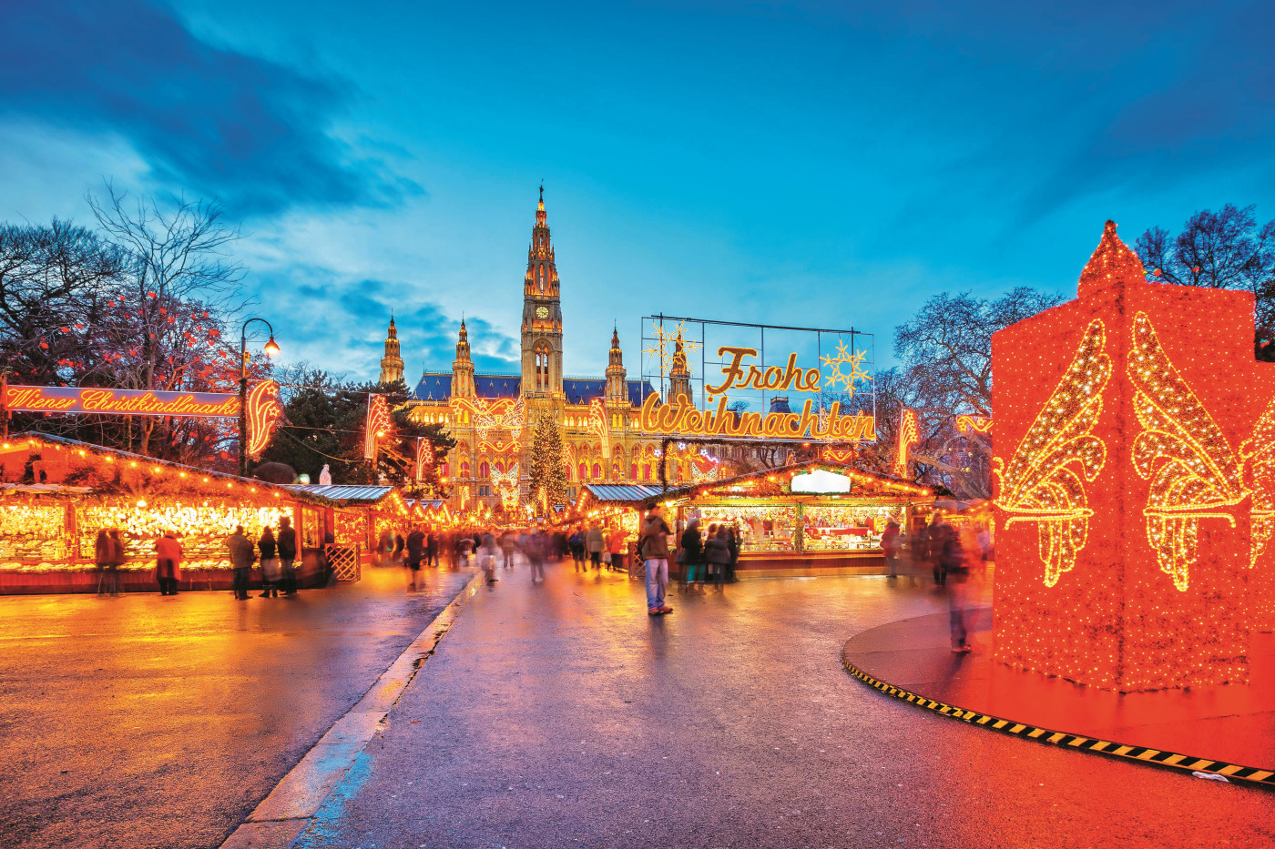 Christmas market in Europe on a river cruise