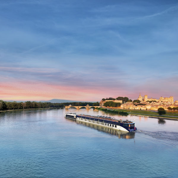 AmaWaterways cruise ship in provence. Ocean vs river cruise