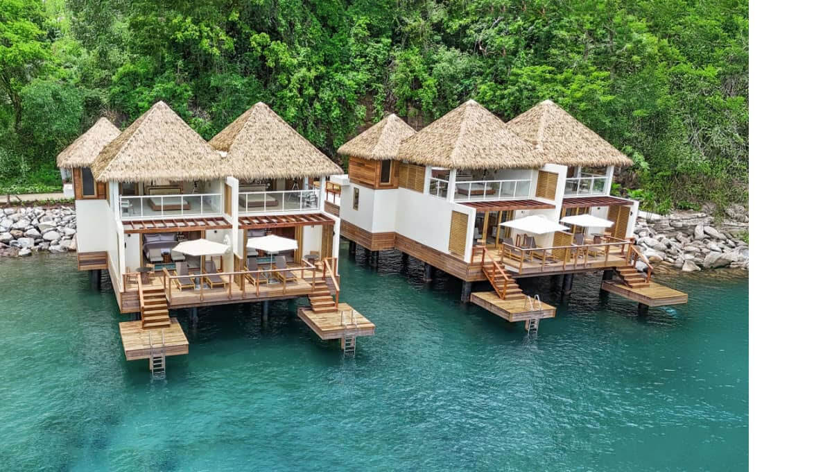 2 story overwater bungalows, from blog Best Travel Gifts for Christmas