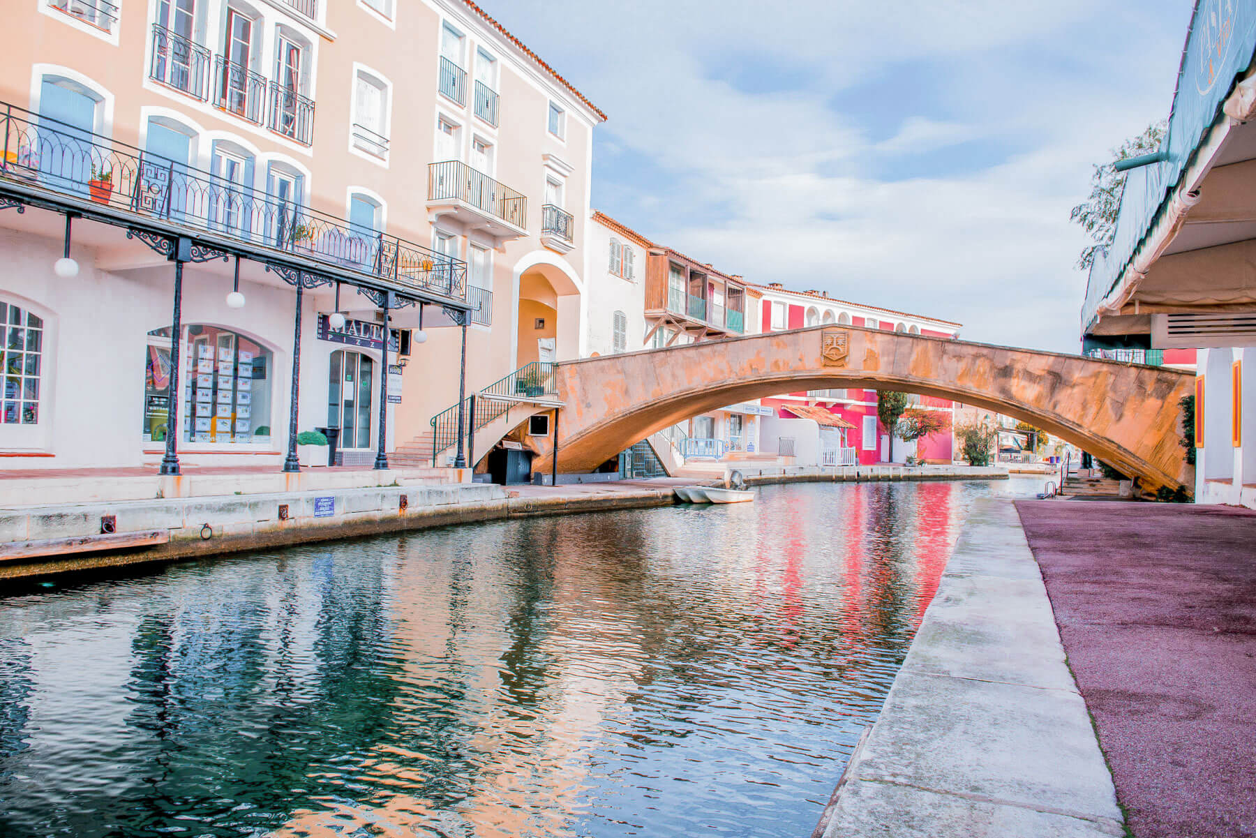 Europe canal with bridge