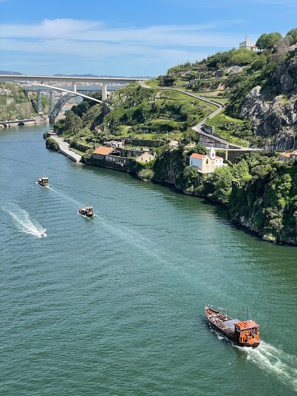 scenic view of douro river in porto portugal